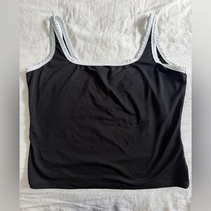 Princess Polly Black and White Tank Top